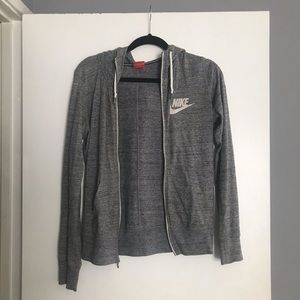 grey Nike zip up jacket